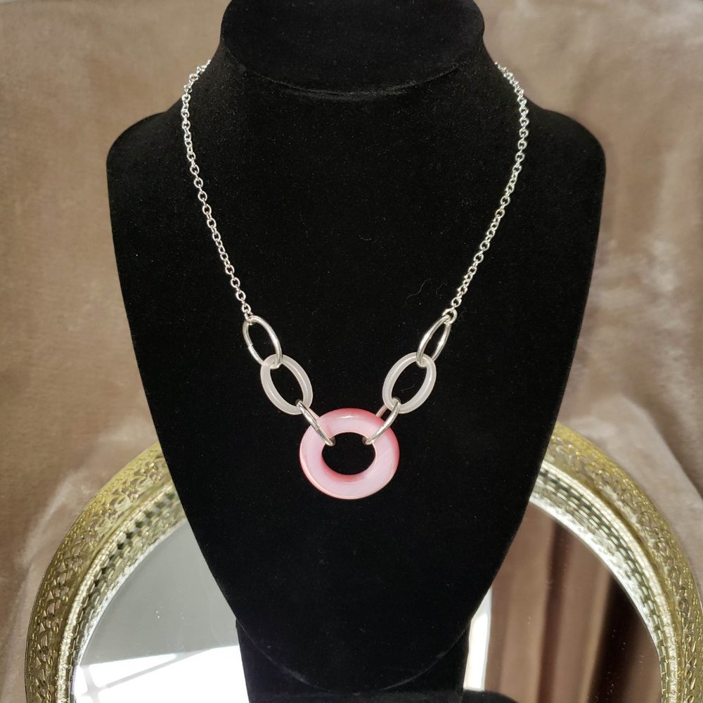 Liz & Co Necklace Pink & Silver